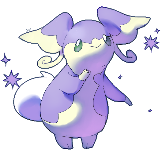 alternate_color audino closed_mouth commentary creature english_commentary full_body gen_5_pokemon grey_eyes looking_at_viewer no_humans pinkgermy pokemon pokemon_(creature) shiny_pokemon smile solo sparkle standing transparent_background
