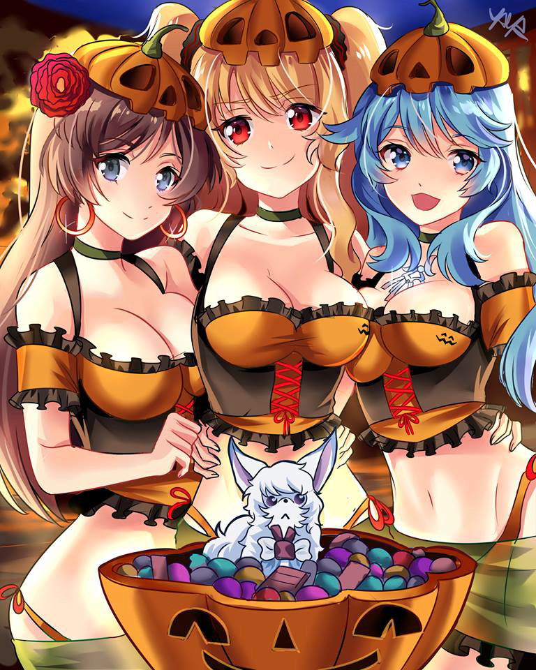 anne_bonny_(fate/grand_order) artemis_(fate/grand_order) fate/grand_order fate_(series) fou_(fate/grand_order) halloween mata_hari_(fate/grand_order)