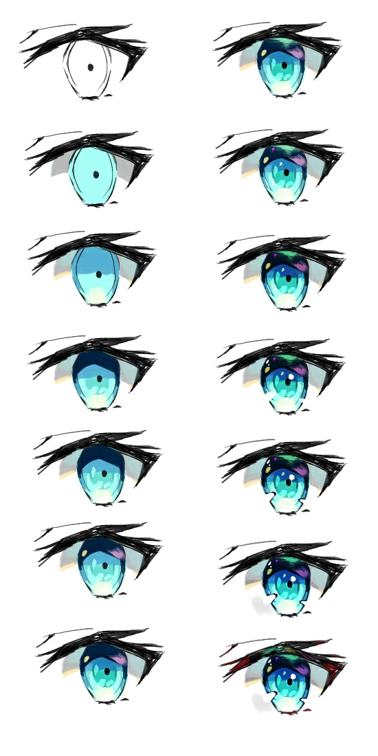 blue_eyes eyes how_to looking_ahead no_humans original sketch white_background work_in_progress yoru_usagi