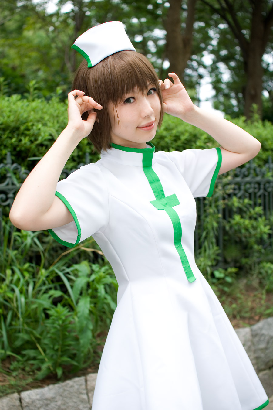 cosplay hirano_kurita kurukuru_lab kurusu_nazuki nurse nurse_uniform photo