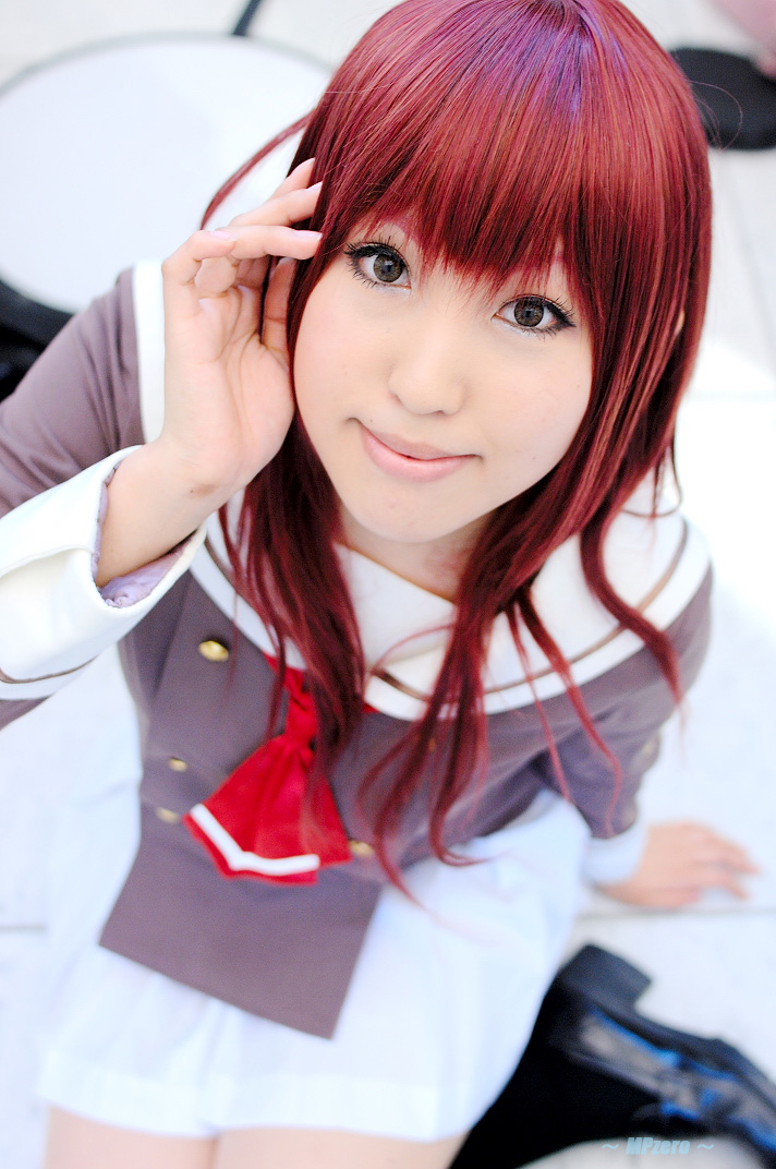 cosplay hino_kahoko kiniro_no_corda moeka photo redhead school_uniform