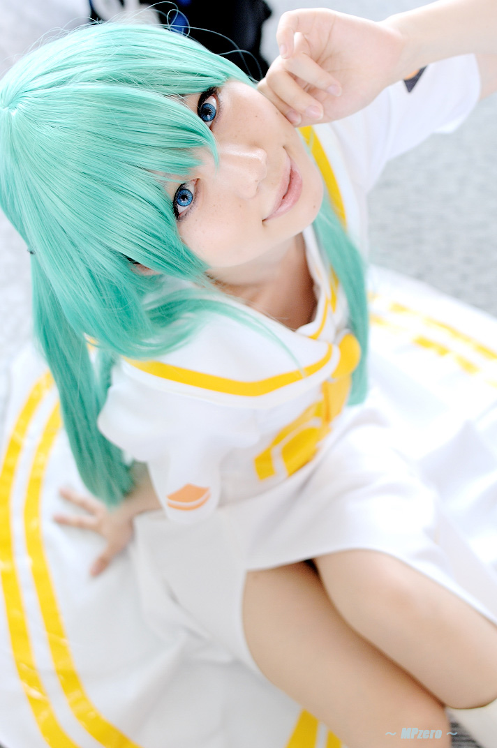 alice_carroll aria cosplay green_hair hirano_kurita photo undine uniform