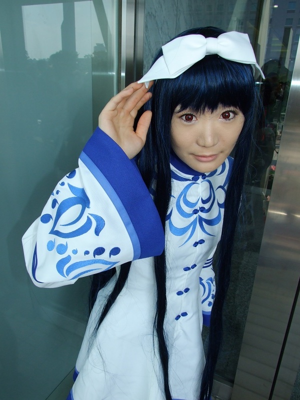 cosplay dress flower hair_bow kawakabe_momoka seiru touka_gettan