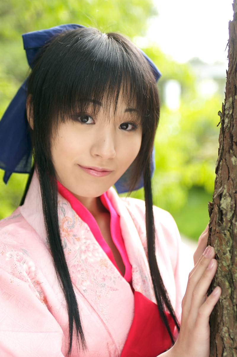 cosplay hair_bow kamiya_kaoru kimono rurouni_kenshin suzukaze_yuuki