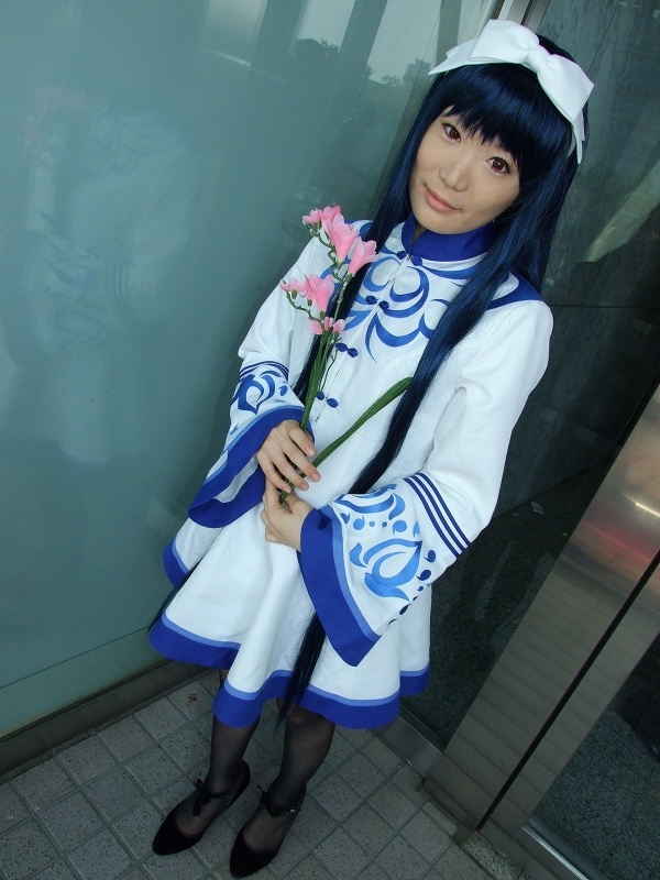 cosplay dress flower hair_bow kawakabe_momoka seiru touka_gettan