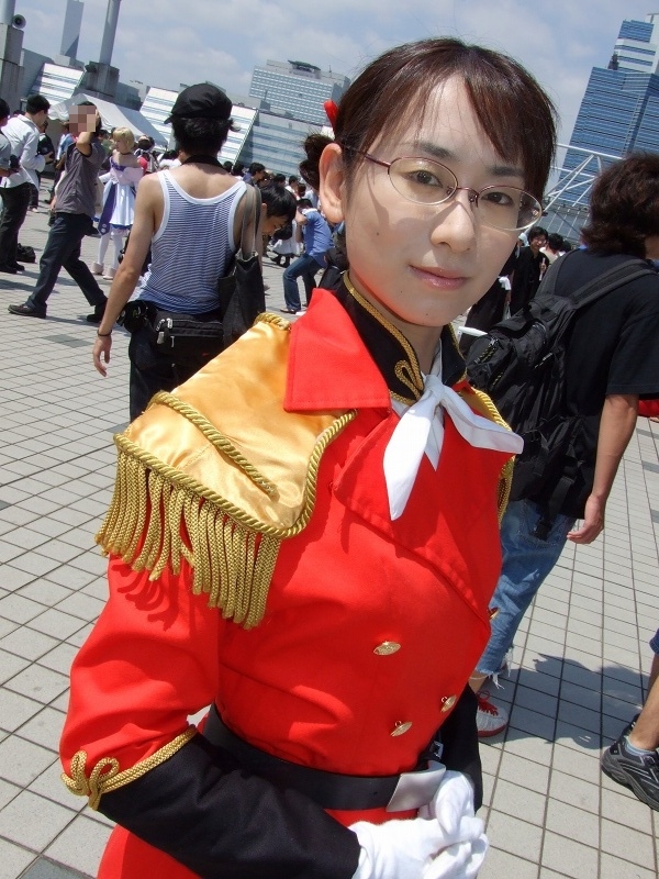 boots colonel_une cosplay glasses gundam gundam_wing lady_une military_uniform tagme_model