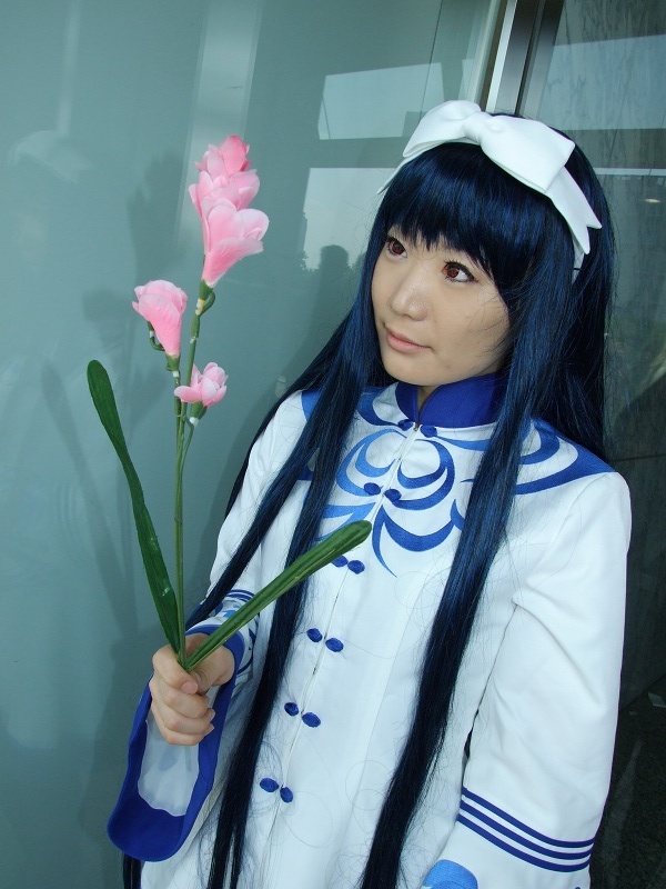 cosplay dress flower hair_bow kawakabe_momoka seiru touka_gettan