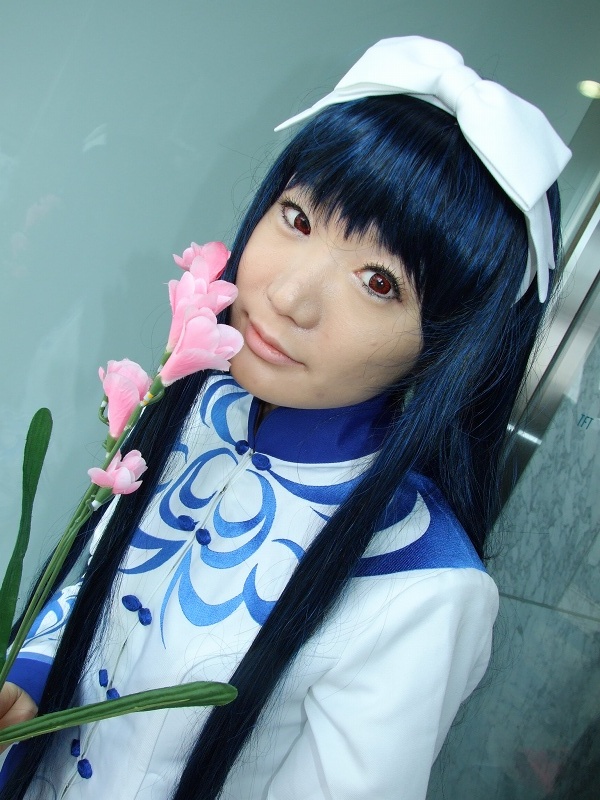 cosplay dress flower hair_bow kawakabe_momoka seiru touka_gettan