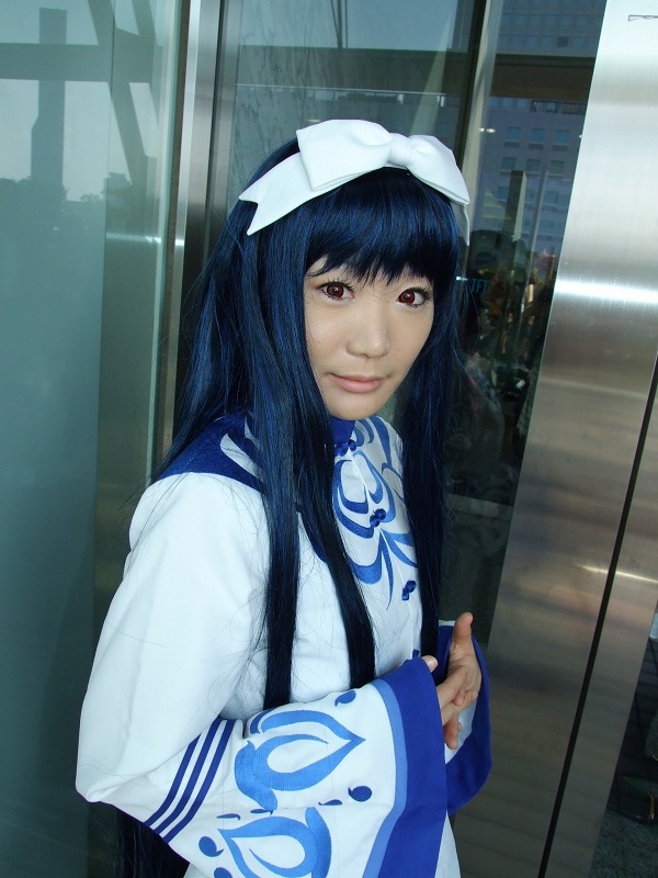 cosplay dress flower hair_bow kawakabe_momoka seiru touka_gettan