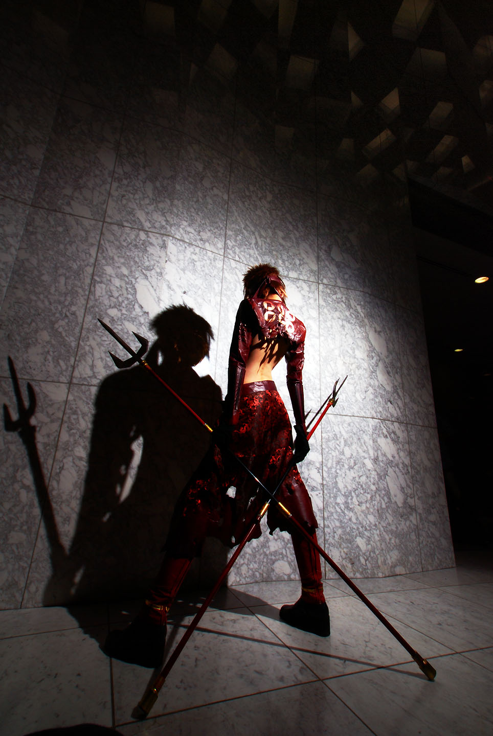 cosplay houtou_singi_(model) photo sengoku_basara spears torn_clothes yukimura_sanada