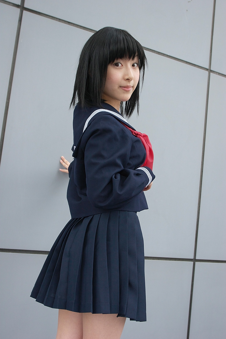 awatsuki_anzu cosplay ichigo_100 photo school_uniform toujou_aya