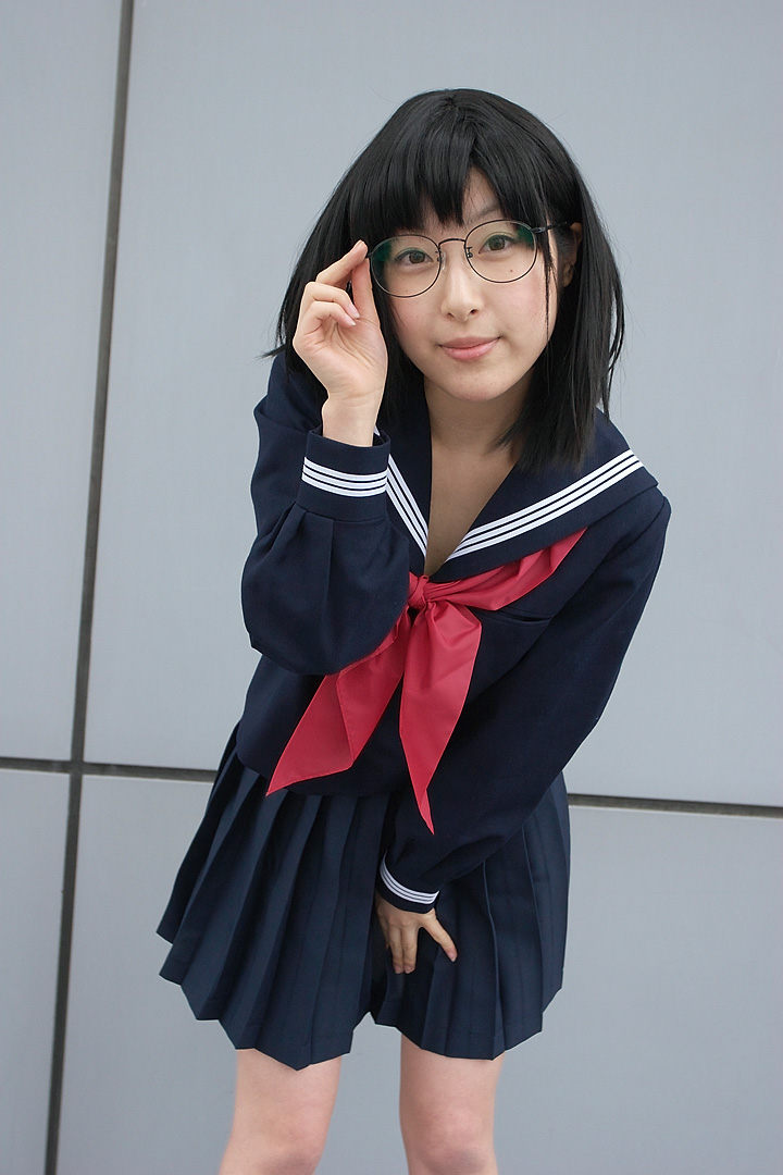 awatsuki_anzu cosplay glasses ichigo_100 photo school_uniform toujou_aya