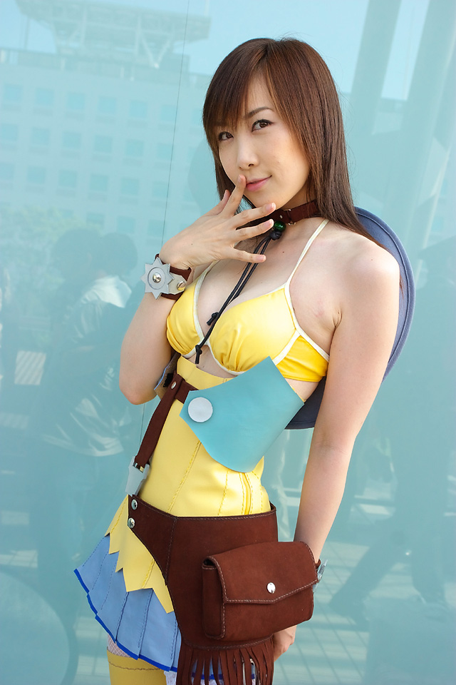 bakuretsu_tenshi bikini_top choker cosplay cowgirl hinako photo thigh-highs