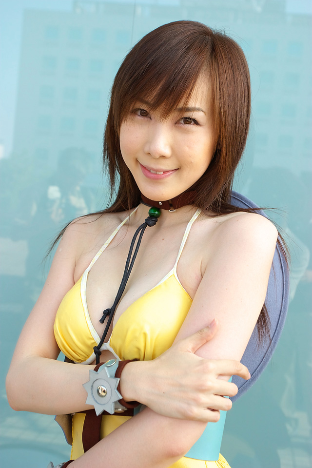 bakuretsu_tenshi bikini_top choker cosplay cowgirl hinako meg photo wristbands
