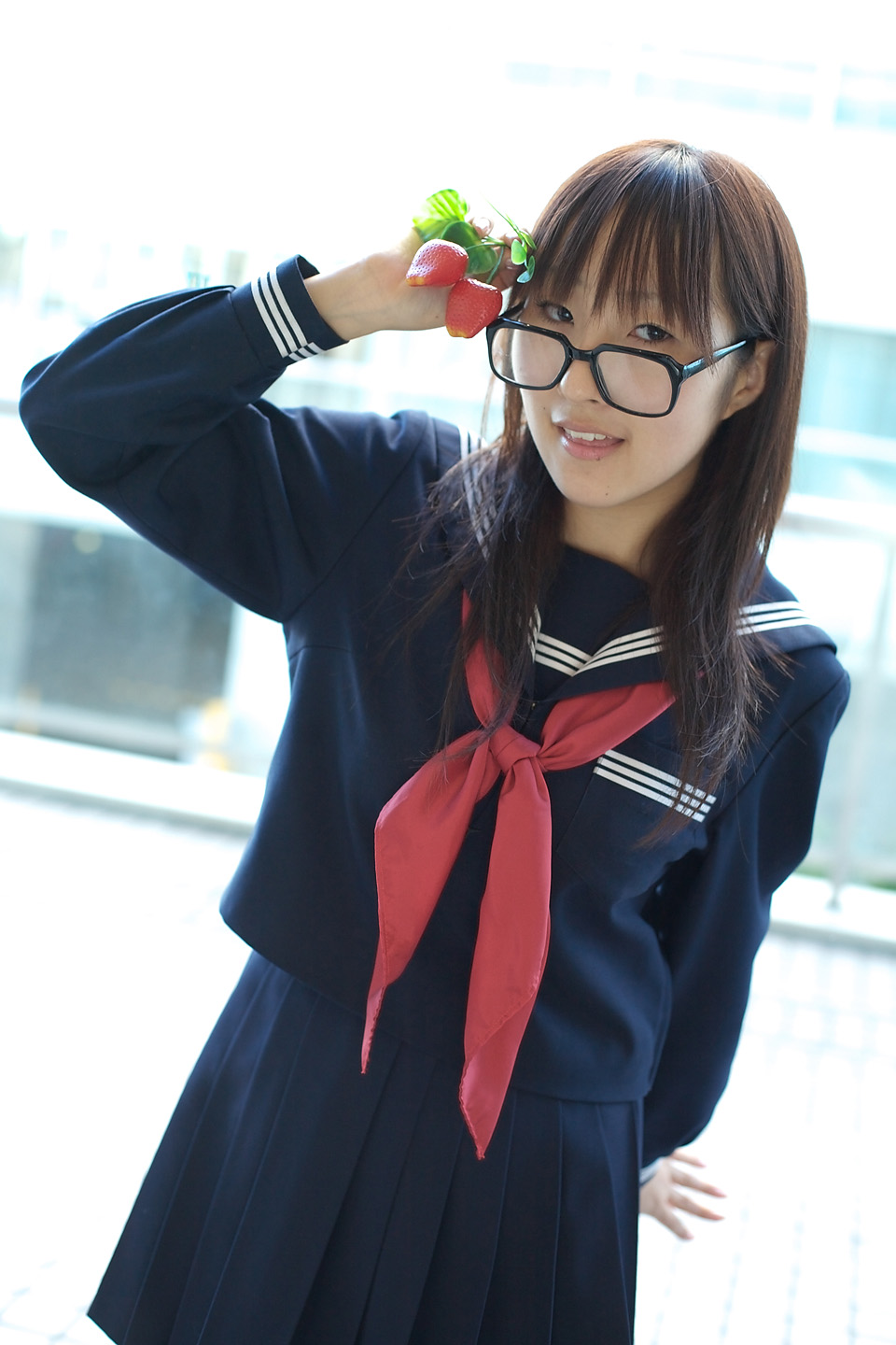 cosplay glasses ichigo_100 tagme_character tagme_model