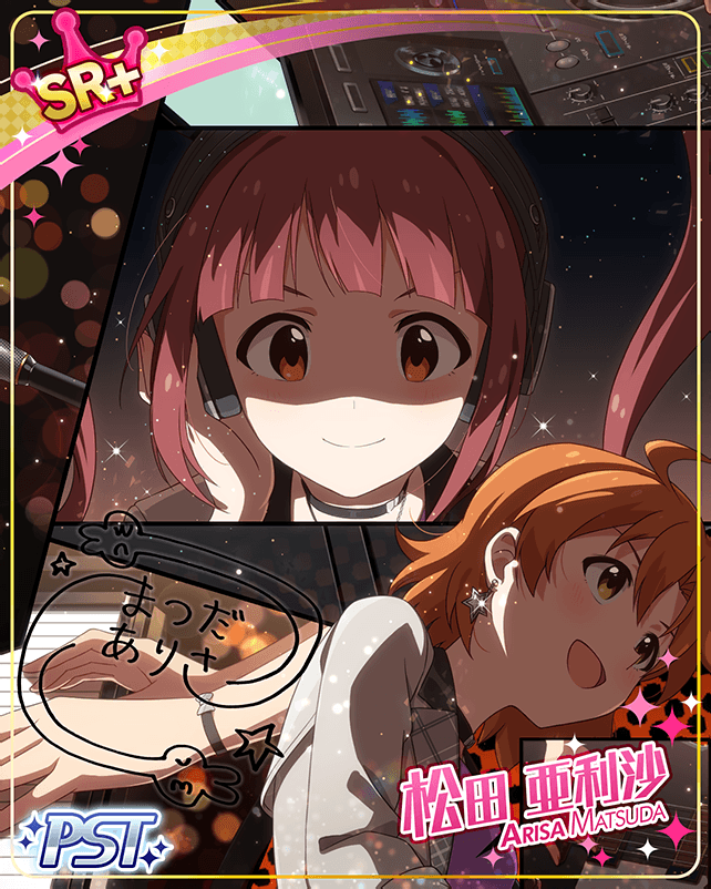 brown_hair character_name dress idolmaster_million_live!_theater_days long_hair matsuda_arisa red_eyes twintails yabuki_kana