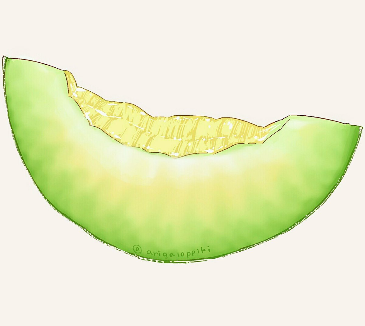 arinko_(a_ringo_hoppe) artist_name avocado commentary_request food_focus green_theme grey_background jpeg_artifacts no_humans original shiny signature simple_background still_life twitter_username