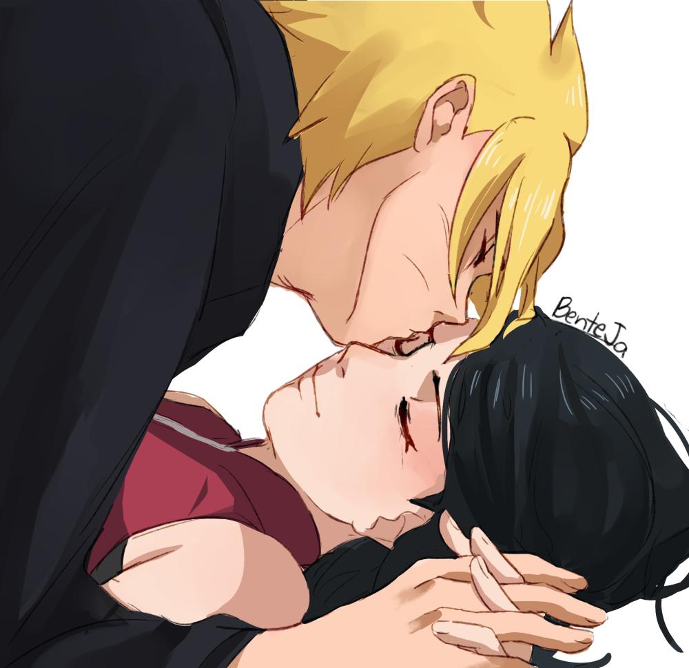 benteja black_eyes black_hair blonde_hair blue_eyes blue_hair boruto:_naruto_next_generations boruto:_naruto_the_movie glasses naruto naruto_(series) uchiha_sarada uzumaki_boruto whisker_markings whiskers