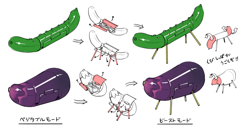 arrow_(symbol) cucumber eggplant no_humans nurikabe_(mictlan-tecuhtli) obon original shouryouuma toy translated white_background