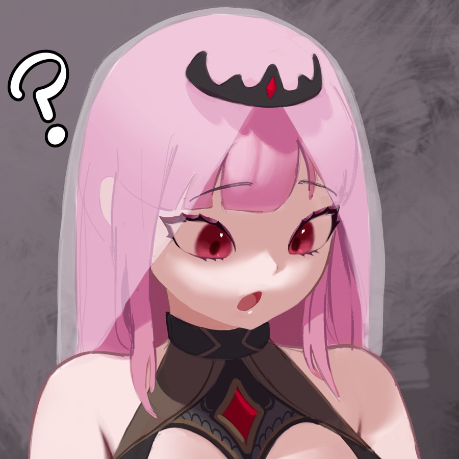 1girl ? bare_shoulders eyebrows_visible_through_hair hololive hololive_english mori_calliope open_mouth pink_hair veil violet_eyes virtual_youtuber wllmagic