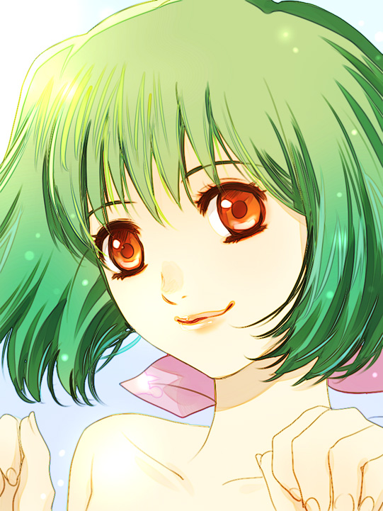 lips macross macross_frontier mizuhara_aki ranka_lee smile