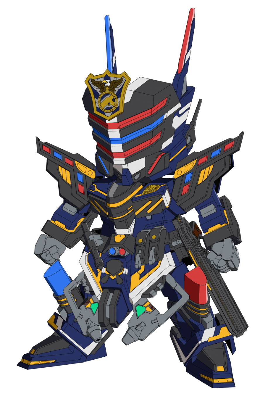 gundam official_art sd_gundam_world_heroes sergeant_verde_buster_gundam sunrise_(company) sunrise_(studio)