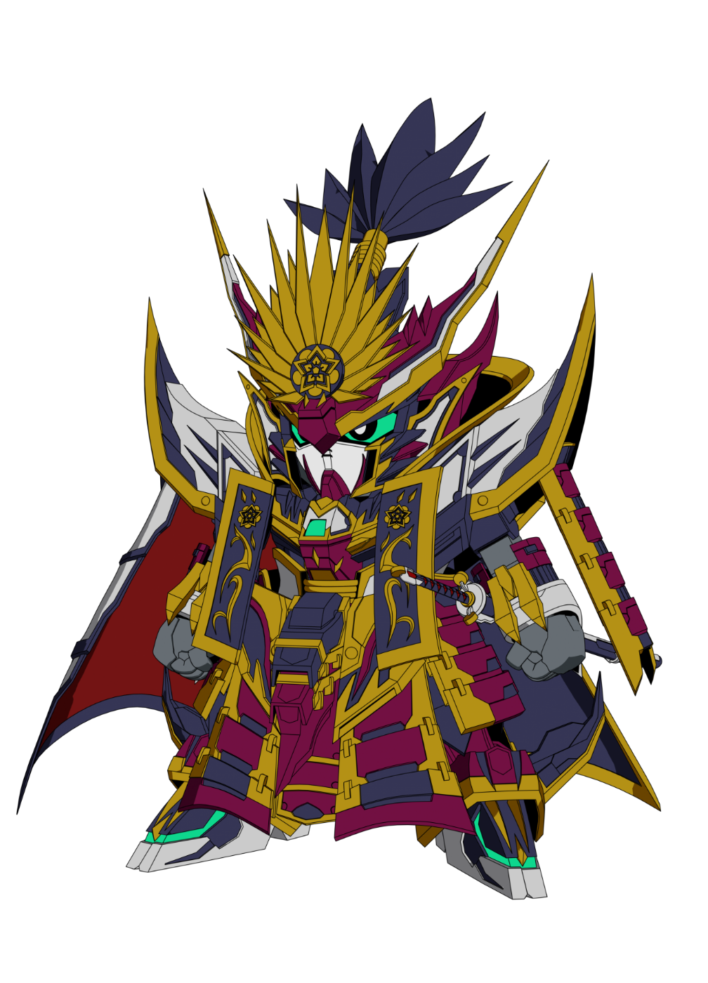 gundam nobunaga_gundam_epyon official_art sd_gundam_world_heroes sunrise_(company) sunrise_(studio)