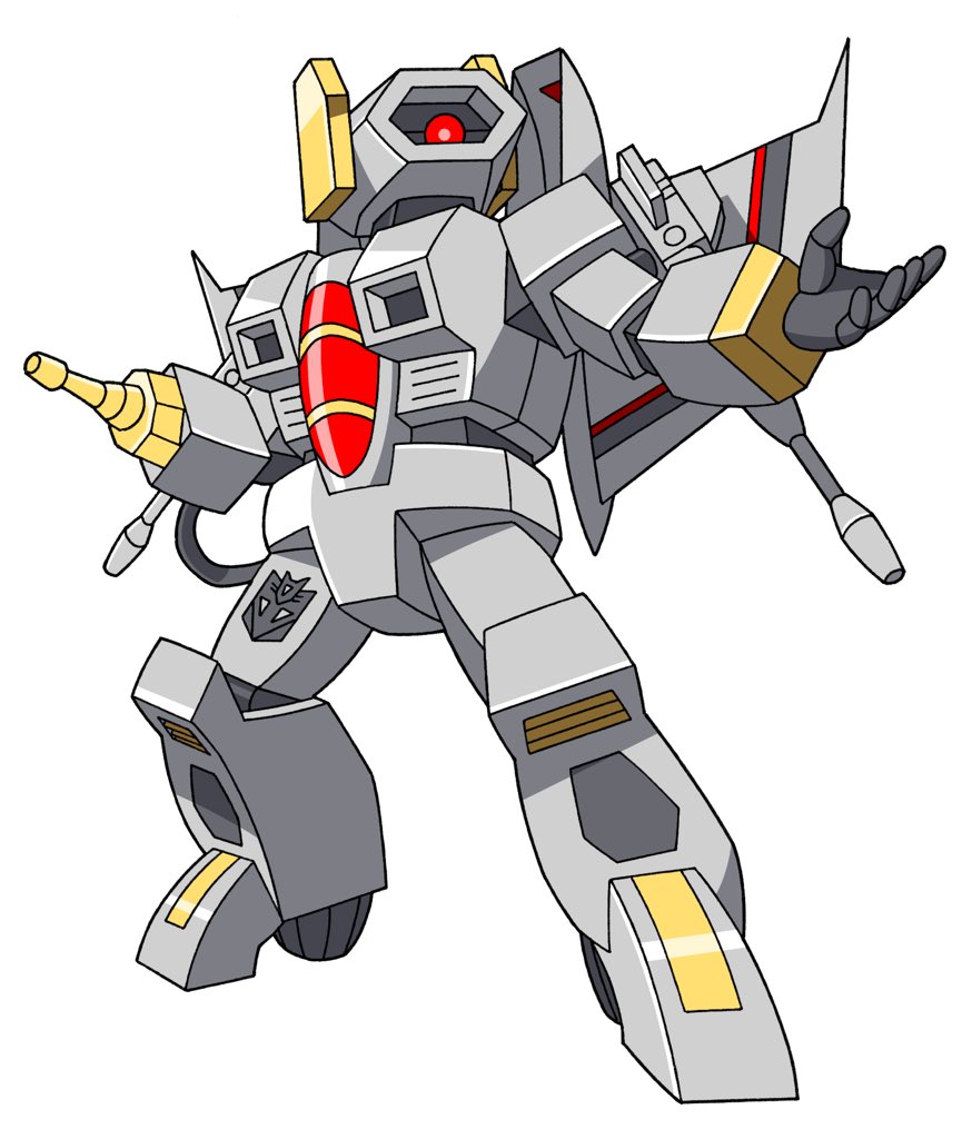 1980s_(style) 1boy aircraft airplane beni_(nikaidera) decepticon fighter_jet jet military military_vehicle nitro_zeus one-eyed open_hand pose red_eyes retro_artstyle simple_background solo transformers transformers:_the_last_knight transformers_(live_action) weapon white_background wings