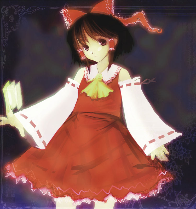 japanese_clothes miko takashima touhou