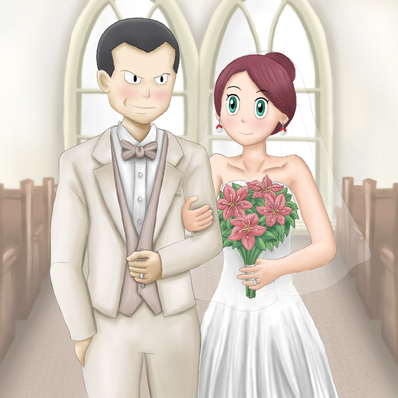 bettie_(pokemon) giovanni_(pokemon) pokemon pokemon_(game) pokemon_masters_ex sakakisamabz wedding