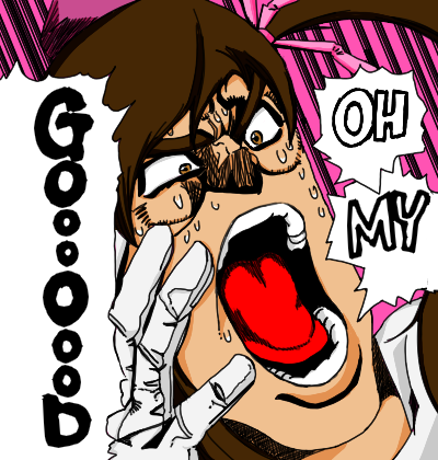 brown_eyes brown_hair english gloves hat himekaidou_hatate jojo's_bizarre_adventure jojo_no_kimyou_na_bouken joseph_joestar lowres open_mouth parody style_parody surprise surprised tokin_hat touhou