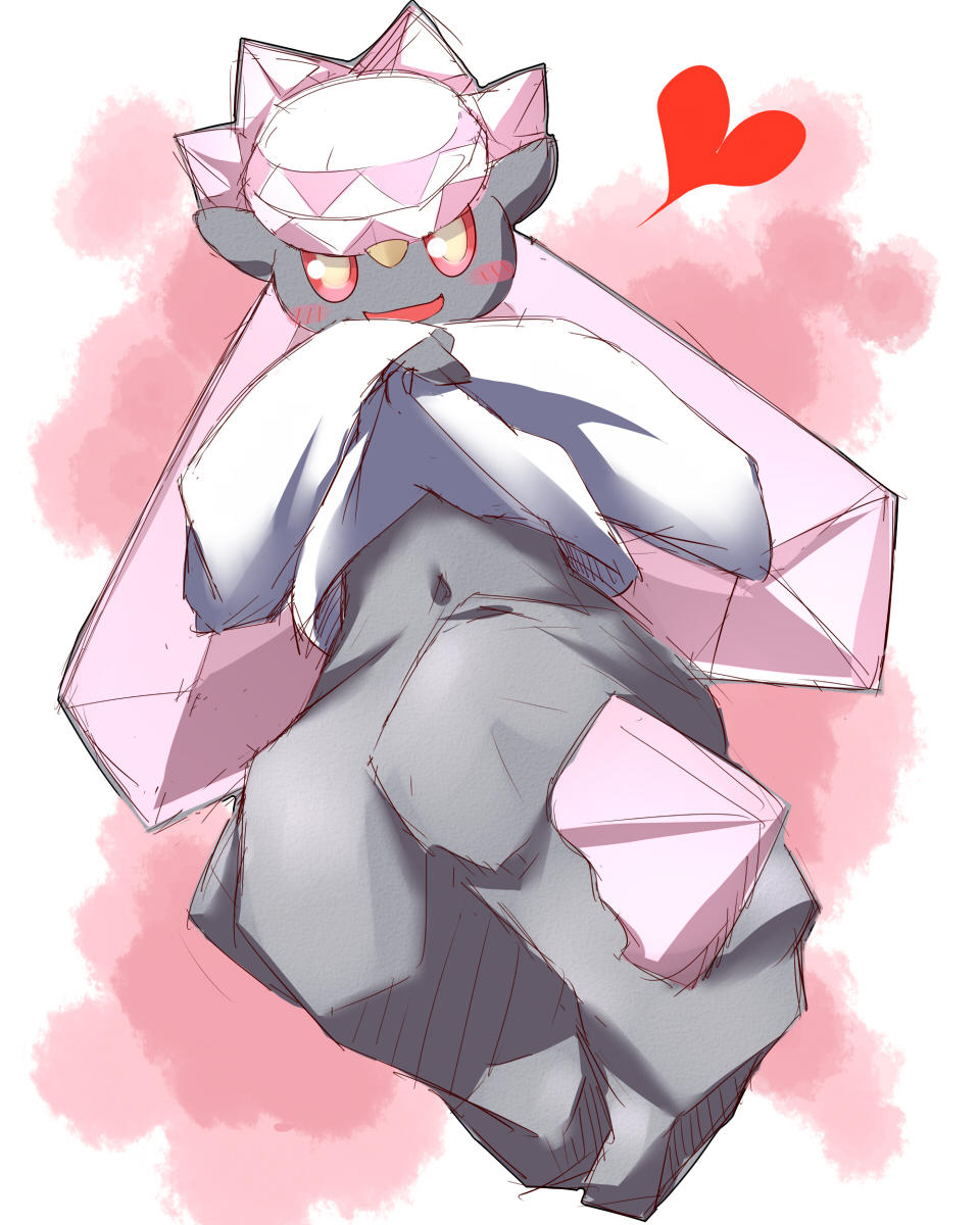 clothes_lift diancie gen_6_pokemon highres kalos lifted_by_self lifted_clothing mythical_pokemon navel pokemon skirt skirt_lift undressing