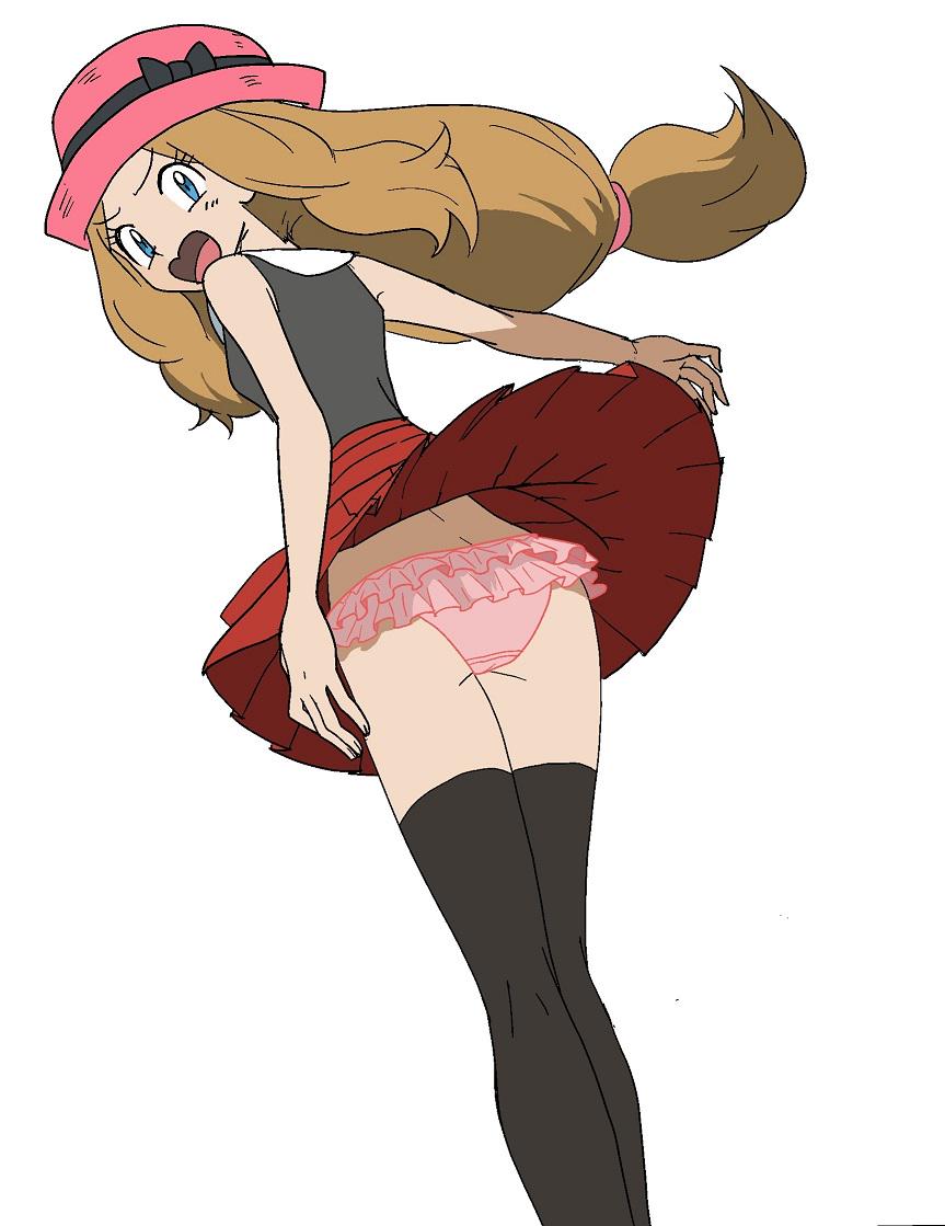 ass clothes_lift mayapazoo panties pokemon serena serena_(pokemon) skirt skirt_lift underwear