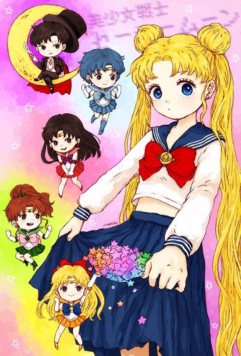 1boy 5girls aino_minako bishoujo_senshi_sailor_moon black_hair black_headwear black_jacket black_skirt blonde_hair blue_bow blue_hair blue_sailor_collar blue_skirt bow brown_hair cape chiba_mamoru crescent_moon diadem double_bun green_sailor_collar green_skirt hat hino_rei holding holding_clothes holding_mask holding_skirt jacket kino_makoto long_hair long_sleeves mask mizuno_ami moon multiple_girls mush_machou open_mouth orange_sailor_collar orange_shirt pink_bow pleated_skirt ponytail purple_bow red_bow red_sailor_collar red_skirt sailor_collar sailor_jupiter sailor_mars sailor_mercury sailor_senshi sailor_senshi_uniform sailor_venus shirt short_hair sitting skirt smile solo_focus star_(symbol) top_hat tsukino_usagi tuxedo tuxedo_kamen twintails very_long_hair white_shirt