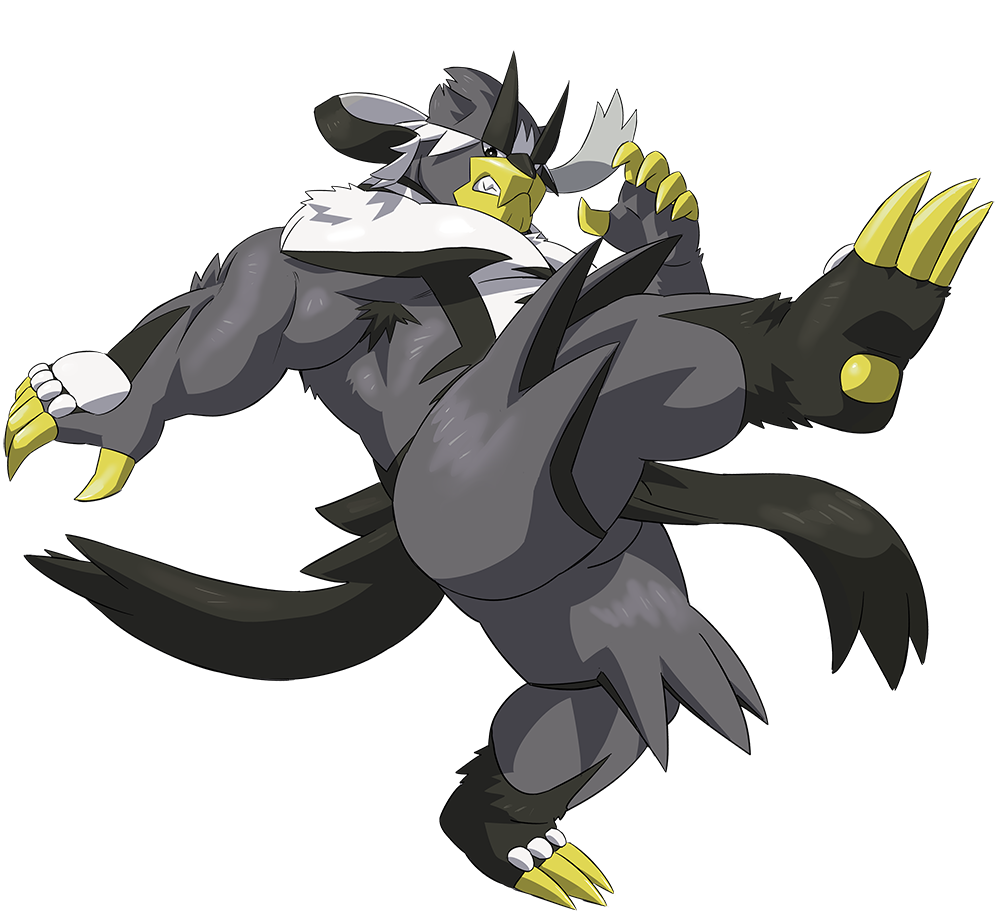black_eyes bright_pupils claws commentary_request full_body furry gen_8_pokemon grey_fur leg_up legendary_pokemon looking_down outstretched_arm parted_lips pokemon pokemon_(creature) rossciaco solo standing standing_on_one_leg teeth urshifu urshifu_(rapid) white_pupils