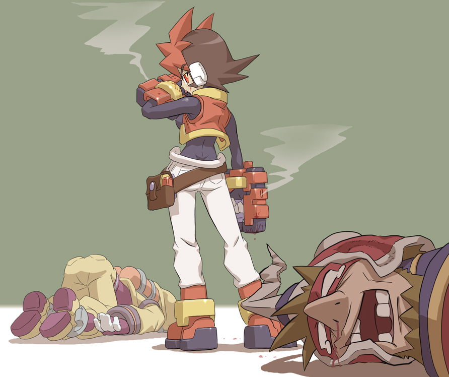 blood king_of_unlucky multicolored_hair rockman rockman_zx two-tone_hair