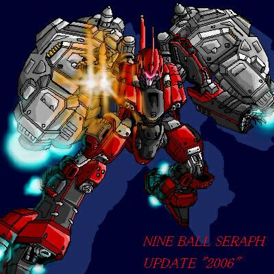 aiming_at_viewer armored_core looking_at_viewer lowres mecha nineball_seraph src