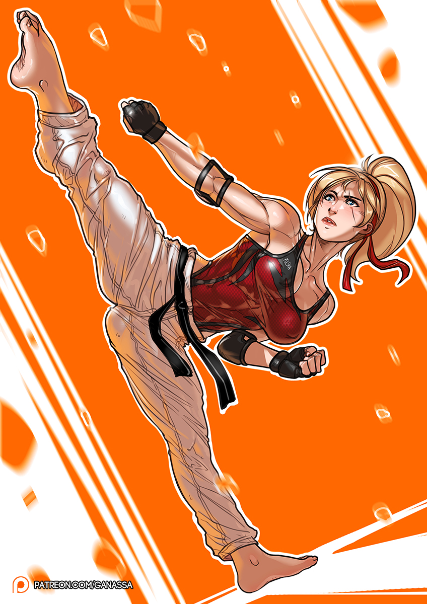 1girl ganassa highres karate lidia_sobieska namco solo tekken