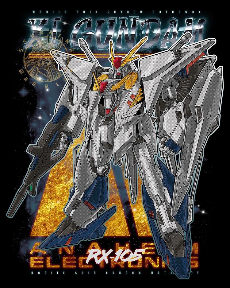 character_name clenched_hand copyright_name green_eyes gun gundam gundam_hathaway's_flash holding holding_gun holding_weapon mecha mobile_suit no_humans science_fiction shield solo standing stunning_warrior v-fin weapon xi_gundam