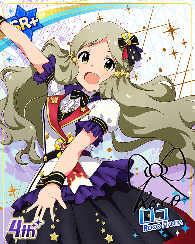 blue_eyes blush character_name dress green_hair handa_roko idolmaster_million_live!_theater_days long_hair smile