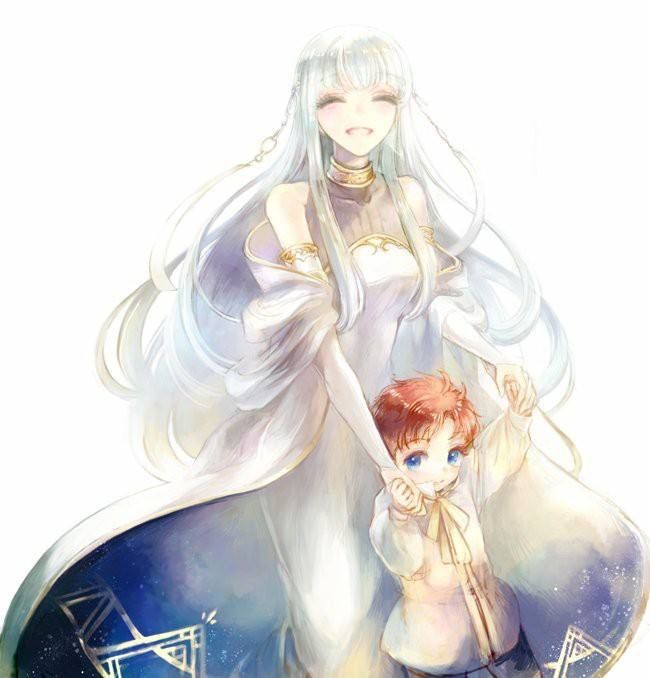 dancing mother_and_son ninian_(fire_emblem) non-web_source roy_(fire_emblem)