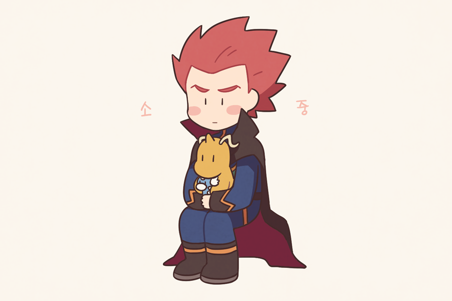 1boy blue_jacket blue_pants blush_stickers boots cloak commentary dragonite dratini gen_1_pokemon holding holding_pokemon invisible_chair jacket lance_(pokemon) long_sleeves male_focus orange_hair pants pokemon pokemon_(creature) pokemon_(game) pokemon_hgss short_hair simple_background sitting spiky_hair ssalbulre white_background