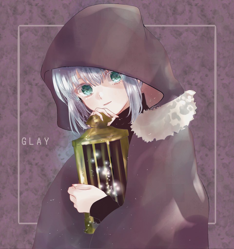 1girl aqua_eyes asa_(1asa-0-asa1) bangs birdcage black_cloak black_dress breasts cage cloak dress fate_(series) fur-trimmed_cloak fur_trim gray_(fate) grey_hair hood hooded_cloak long_hair long_sleeves looking_at_viewer lord_el-melloi_ii_case_files medium_breasts sidelocks