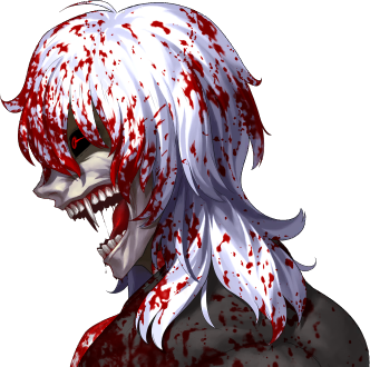 1boy ahoge black_sclera blood blood_in_hair blood_on_clothes blood_on_face colored_sclera fang fangs fangs_out game_cg grey_hair horror_(theme) long_hair lowres medium_hair official_art open_mouth portrait red_eyes silver_hair solo takeuchi_takashi transparent_background tsukihime tsukihime_(remake) vampire vlov_arkhangel white_hair