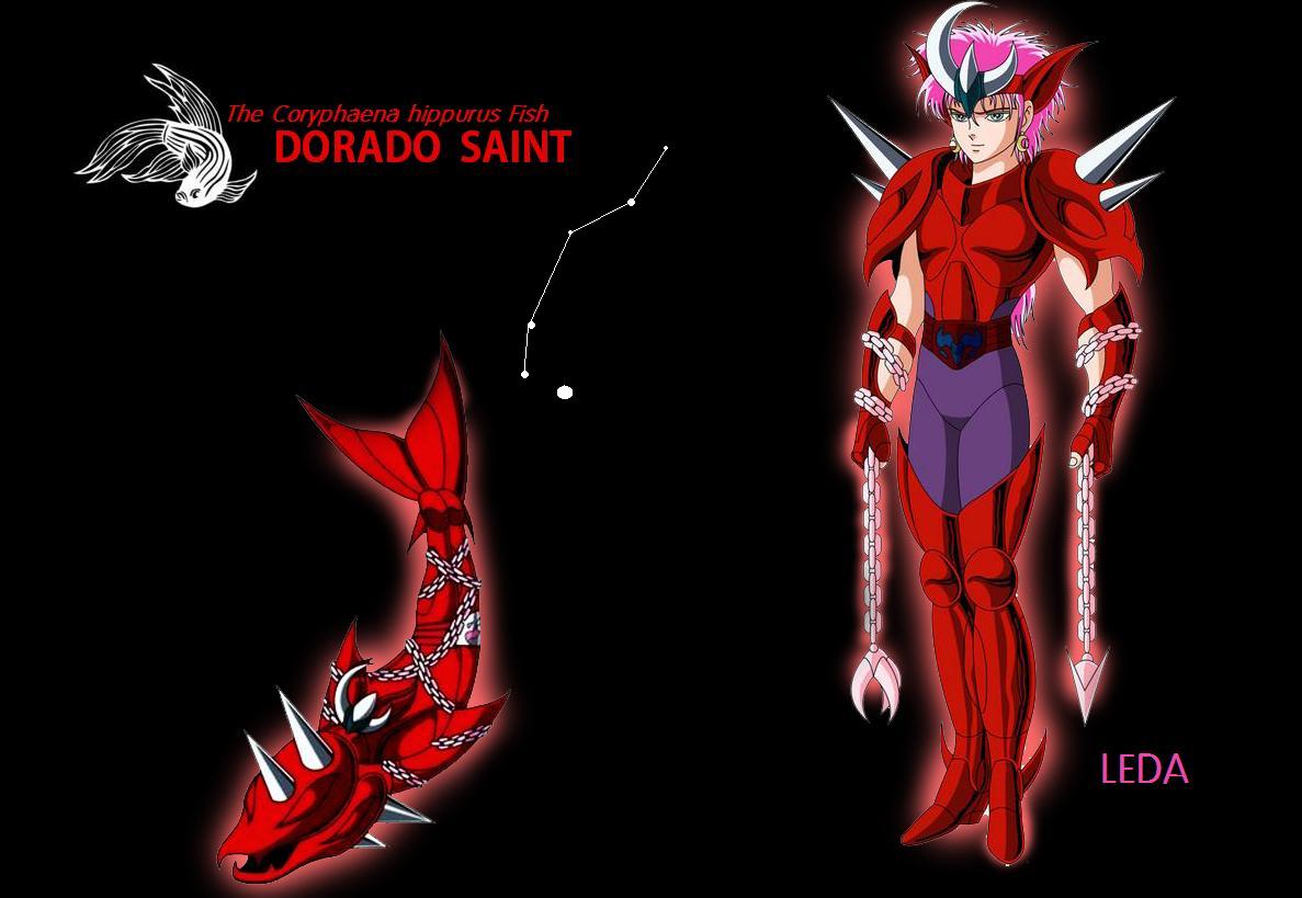 80's armor chains cloth constellation dorado_leda fish girly glam knights_of_the_zodiac male mythology pink_hair saint_seiya