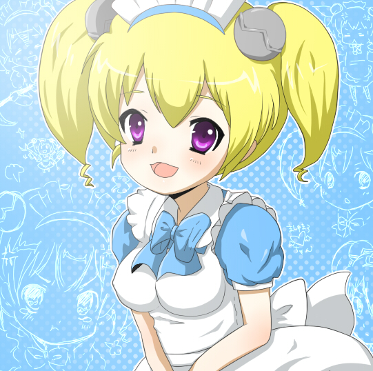 android blonde_hair bow lil_miss_marshmallow mother_(game) mother_3 pikanchu violet_eyes