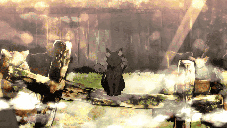 1girl animal_ears animated animated_gif autumn_leaves bangs blush bow brown_eyes brown_hair cat_ears cat_tail chen commentary_request dress earrings fence footwear_bow green_headwear hat im_(badmasa) jewelry jumping knees long_sleeves looking_at_viewer lowres maneki-neko mob_cap multiple_tails nekomata red_dress red_footwear shirt short_hair single_earring sitting solo statue tail touhou transformation tree two_tails white_bow white_neckwear white_shirt