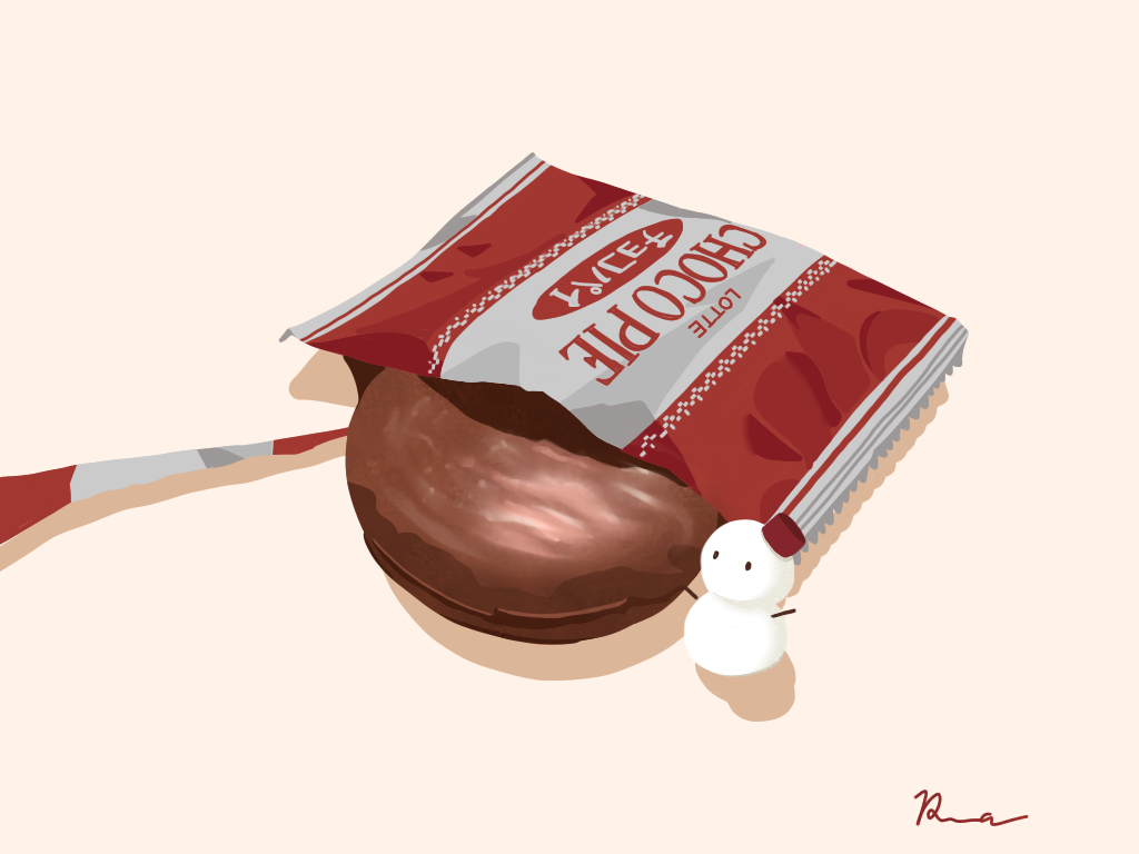 chocolate food food_focus minto_(ruma) no_humans original snowman wrapper