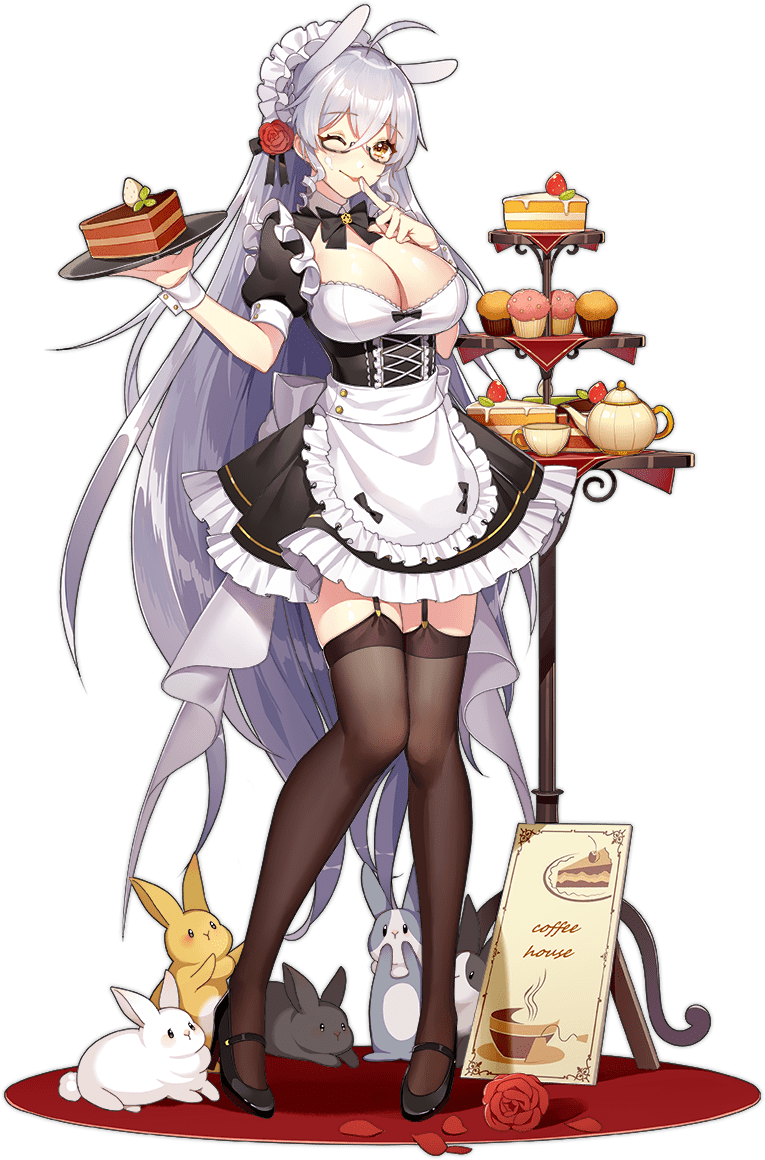 1girl ahoge animal_ears apron ark_order artist_request back_bow bangs black_bow black_bowtie black_dress black_footwear bow bowtie breasts cake chiron_(ark_order) cup dress fake_animal_ears flower food frilled_apron frilled_dress frills fruit full_body garter_straps glasses hair_flower hair_ornament high_heels holding holding_tray large_breasts long_hair maid maid_headdress mole mole_under_eye muffin official_art one_eye_closed rabbit rabbit_ears red_flower red_rose rose shoes sidelocks silver_hair solo strawberry tachi-e teacup teapot thigh-highs tiered_tray transparent_background tray very_long_hair waist_apron white_apron white_bow wrist_cuffs yellow_eyes zettai_ryouiki