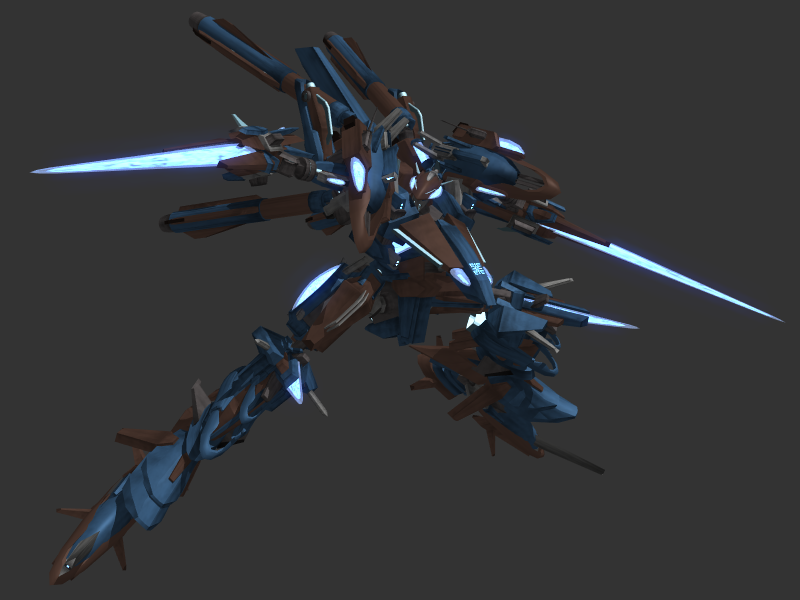 armored_core armored_core_nexus blade dual_wield fanart mecha